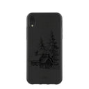 Black Lone Cabin iPhone XR Case
