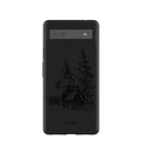 Black Lone Cabin Google Pixel 6a Case