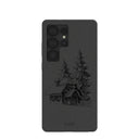 Black Lone Cabin Samsung Galaxy S25 Ultra Case