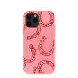 Bubblegum Pink Lucky Horseshoe iPhone 11 Pro Case