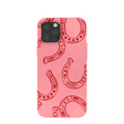 Bubblegum Pink Lucky Horseshoe iPhone 12 Pro Max Case