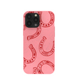 Bubblegum Pink Lucky Horseshoe iPhone 13 Pro Max Case