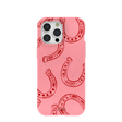 Bubblegum Pink Lucky Horseshoe iPhone 15 Pro Max Case
