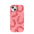 Bubblegum Pink Lucky Horseshoe iPhone 15 Case