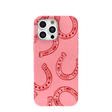 Bubblegum Pink Lucky Horseshoe iPhone 16 Pro Max Case