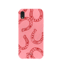 Bubblegum Pink Lucky Horseshoe iPhone XR Case