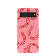 Bubblegum Pink Lucky Horseshoe Google Pixel 8 Case