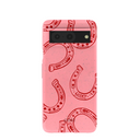 Bubblegum Pink Lucky Horseshoe Google Pixel 8 Case