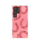 Bubblegum Pink Lucky Horseshoe Samsung Galaxy S24 Ultra Case