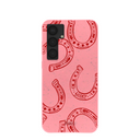 Bubblegum Pink Lucky Horseshoe Samsung Galaxy S25+(Plus) Case