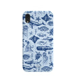 Powder Blue Marine Life iPhone XR Case