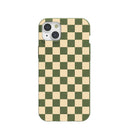 Forest Floor Matcha Check iPhone 15 Plus Case