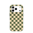 Forest Floor Matcha Check iPhone 17 Pro Case