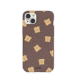 Chocolate Brown Mini Toast iPhone 14 Plus Case