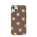 Chocolate Brown Mini Toast iPhone 14 Plus Case