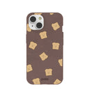 Chocolate Brown Mini Toast iPhone 14 Case