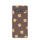 Chocolate Brown Mini Toast Google Pixel 7a Case