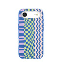 Electric Blue Mixed Up iPhone Air Case