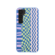 Electric Blue Mixed Up Samsung Galaxy S25+(Plus) Case