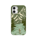 Forest Floor Morning Fishing iPhone 16 Case