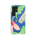 Electric Blue Mothopia Samsung Galaxy S25 Ultra Case