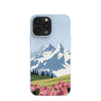 Powder Blue Mountains and Blooms iPhone 13 Pro Max Case
