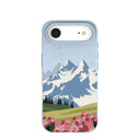 Powder Blue Mountains and Blooms iPhone 17 Air Case
