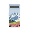 Powder Blue Mountains and Blooms Google Pixel 6a Case