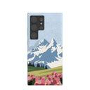 Powder Blue Mountains and Blooms Samsung Galaxy S24 Ultra Case
