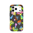 Black Mushroom Party iPhone 17 Pro Case