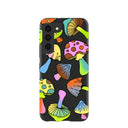 Black Mushroom Party Samsung Galaxy S22 Case
