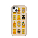 Seashell Mustard Fan iPhone 15 Plus Case