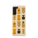 Seashell Mustard Fan Samsung Galaxy S21 Case