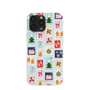 Powder Blue Noel Stamps iPhone 13 Pro Max Case