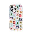 Powder Blue Noel Stamps iPhone 16 Pro Case