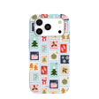 Powder Blue Noel Stamps iPhone 17 Pro Case