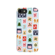Powder Blue Noel Stamps iPhone 6/6s/7/8/SE Case