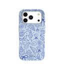 Powder Blue Ocean Charms iPhone 17 Pro Case
