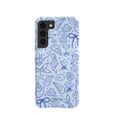 Powder Blue Ocean Charms Samsung Galaxy S22 Case