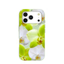 Sage Green Orchid Blooms iPhone 17 Pro Case