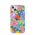 Electric Blue Painted Garden iPhone 14 Plus Case