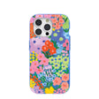 Electric Blue Painted Garden iPhone 15 Pro Case