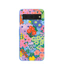 Electric Blue Painted Garden Google Pixel 8 Case