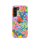 Electric Blue Painted Garden Samsung Galaxy S22 Case
