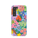 Electric Blue Painted Garden Samsung Galaxy S23 Case