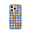 Electric Blue Petal Pop iPhone 16 Pro Case