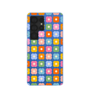 Electric Blue Petal Pop Samsung Galaxy S25 Ultra Case