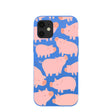 Electric Blue Piggies iPhone 12 Mini Case