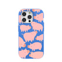Electric Blue Piggies iPhone 15 Pro Case