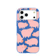 Electric Blue Piggies iPhone 17 Pro Max Case
